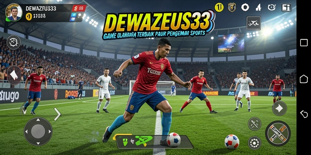 Tampilan gameplay mendebarkan di DEWAZEUS33 yang menampilkan aksi olahraga.