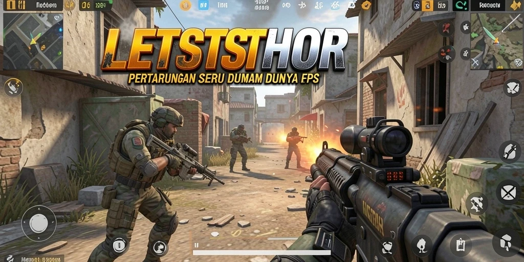 Tampilan aksi seru dari gameplay LETSTHOR yang mendebarkan.