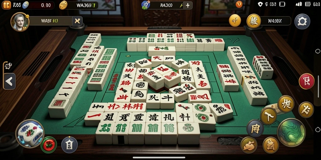 Tampilan gameplay WA369 yang menarik dengan grafis Mahjong yang memukau.