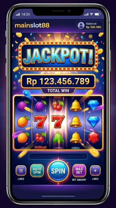 Tampilan antarmuka utama aplikasi mainslot88.